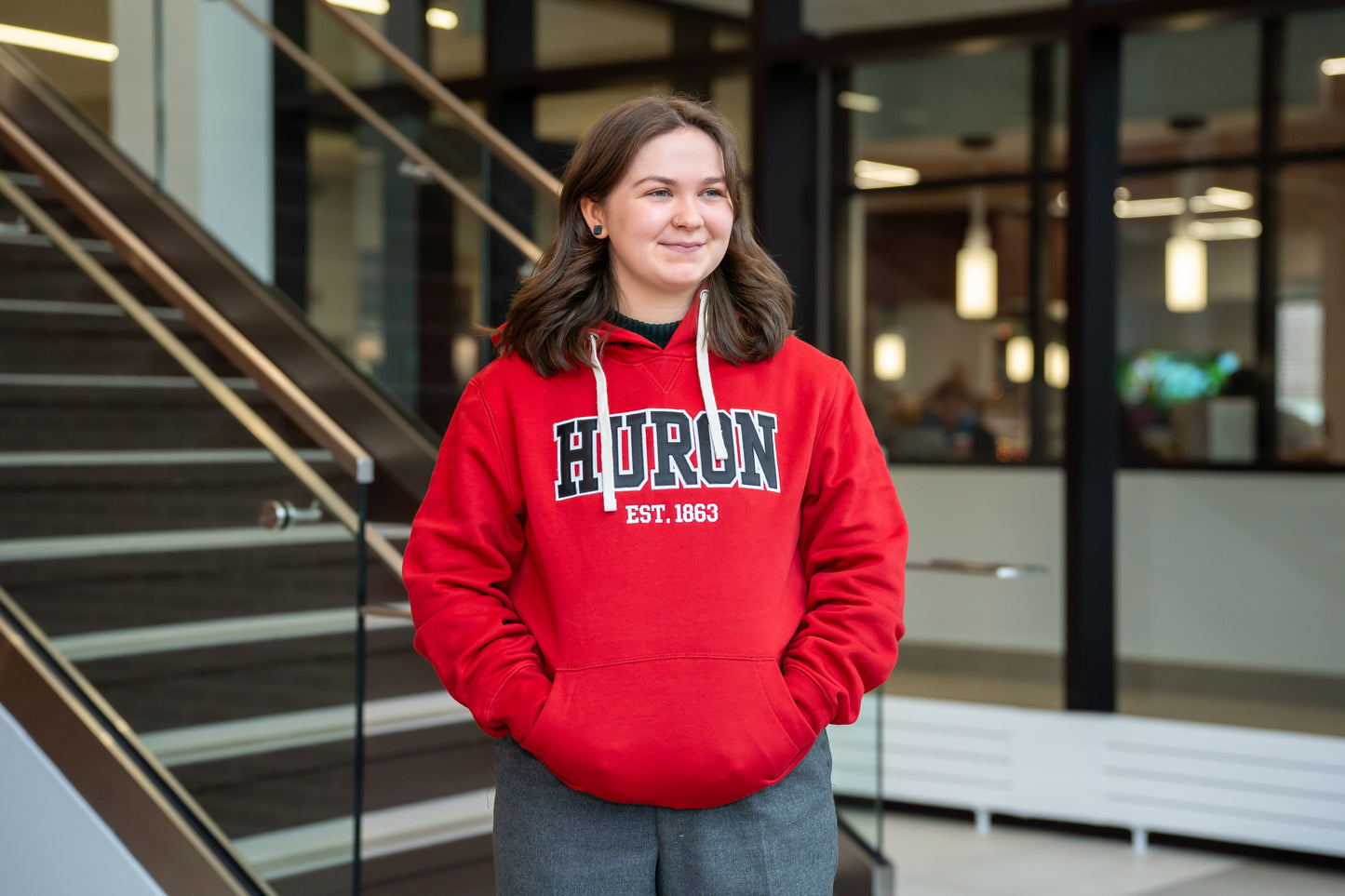 "HURON" Hoodie - Red