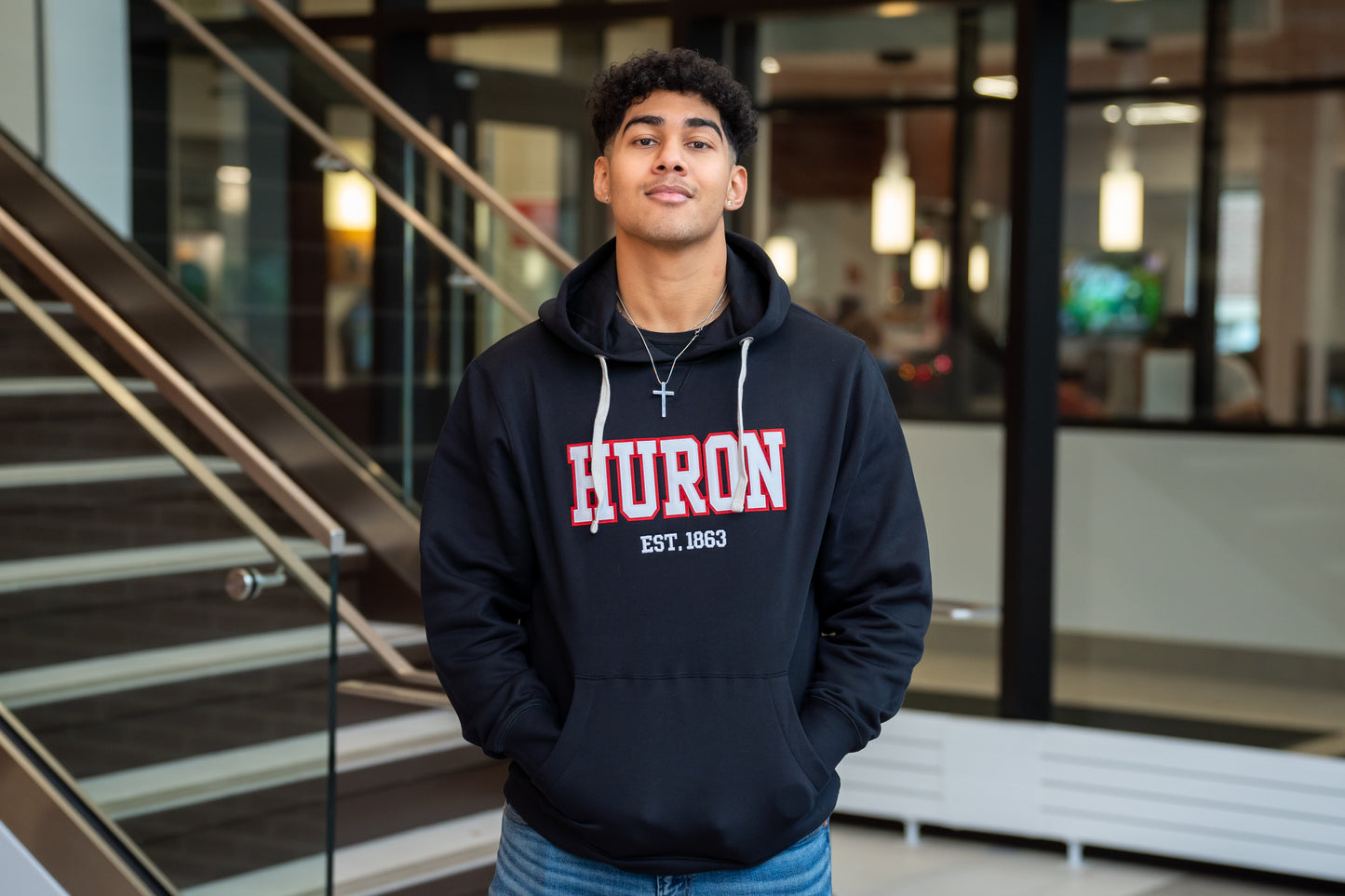 "HURON" Hoodie - Black