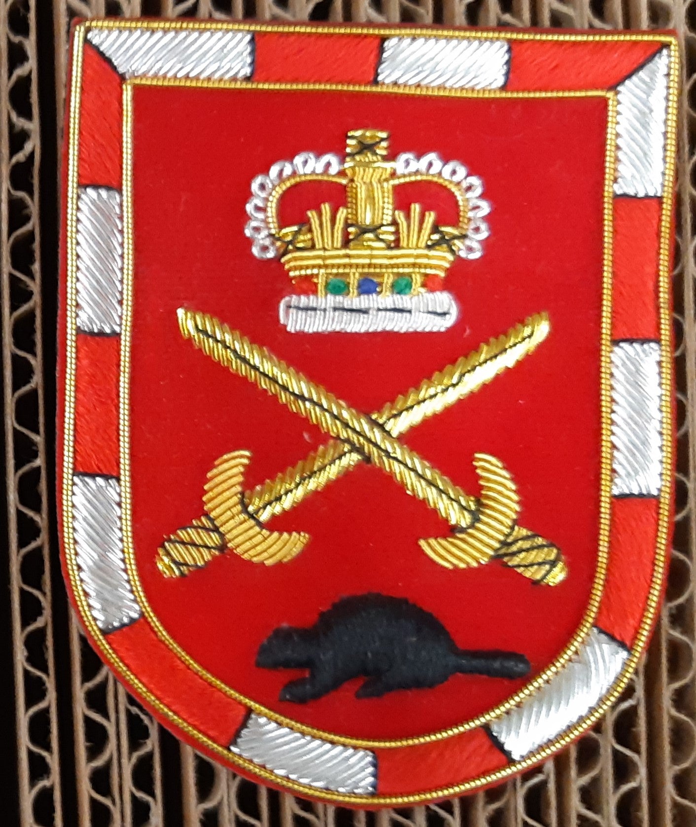 White Sew-on Crest