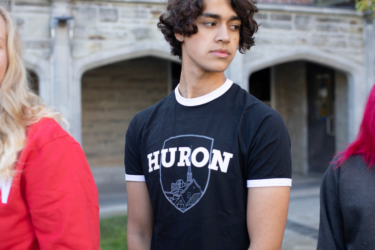 Hum Ringer Shirt Ringer T-Shirt - Black – Huron Merchandise