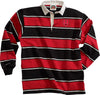 Rugby Sweatshirt - Red and Black Striped